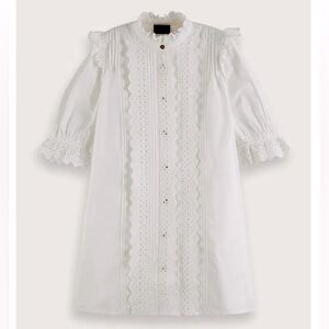 SCOTCH & SODA Broderie Anglaise Organic Cotton Dress M